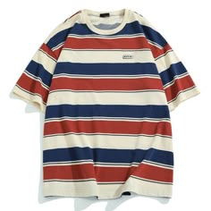 Harajuku Clothes, Mens Stripes, Couple T-shirt, Street Wear Urban, Streetwear Y2k, Color Shorts, Style Streetwear, Couple Shirts, Cool Clothes