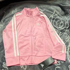 For Sale: Brand New Light Pink Adidas Tracksuit, Size 5. Lightweight And Made From 100% Polyester. Comes With Original Tags. Pink Adidas Tracksuit, Light Pink Adidas, Pink Tracksuit, Adidas Tracksuit, Adidas Pink, Pink Adidas, Matching Sets, Light Pink, For Kids