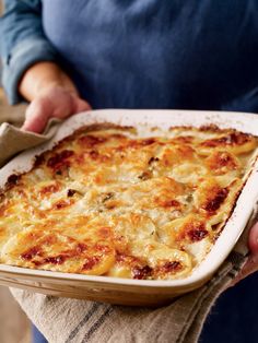 Buttermilk–Blue Cheese Potato au Gratin Recipe | Yankee Magazine Scalloped Potatoes Au Gratin, Recipes Potatoes, Tartiflette Recipe, Au Gratin Potato Recipes, Au Gratin Recipes, Scalloped Potatoes Cheesy, Buttermilk Recipes, Potatoes Au Gratin, Cheese Potatoes