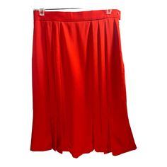 Nwot Escada Skirt Size 38 Poppy Red Side Zip And Button Closure 100% Wool Lined Approximate Flat Measurements: 14” Waist 19.5” Hips 26” Long Poppy Red, Red Poppies, Side Zip, Poppies, Womens Skirt, Skirt, Wool, Red, Women Shopping