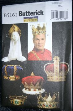 the front cover of a magazine with pictures of crowns and tiaras on it's back