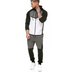 bespoke jogger suit by ghcsportswear Clothing Sets Two Piece, Romper Men, Sports Wear Fashion, Suit Casual, Suits Men, Track Suit Men, Red Pullover, Style Coat, Mens Stripes