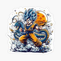 the dragon and gohan sticker