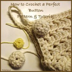 the crochet is being used to make a hat for someone's knitting project