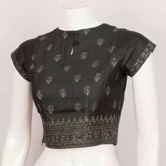 Side Zip Blouse Designs, Crop Top Neck Designs, Crop Top Back Neck Designs, Back Zip Blouse Design, Black Blouse Designs, Designs Blouse