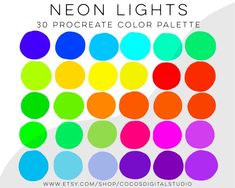 the neon colors in this poster are perfect for any type of artwork or design project