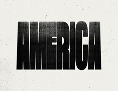 the word america written in black and white