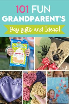 10 fun grandparents'day gifts and ideas for the kids to make with their grandparents