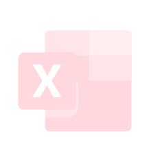 a pink square with the letter x on it's side and an x in the middle