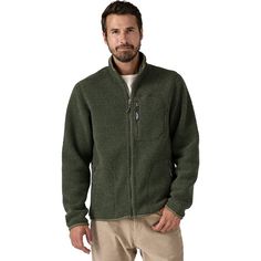 Whether it's adventures in the city or off the beaten path, the Patagonia Reclaimed Fleece Jacket is one of our favorites to throw on. Featuring a recycled wool and polyester fleece fabric, the Reclaimed Fleece Jacket is super warm and cozy for mild to cool days. The two zippered hand pockets and single zippered chest pockets give us space to store our essentials and keep our hands warm, while the elastic hem and cuffs ensure a snug fit. Patagonia Fleece Jacket With Fleece Lining For Outdoor, Patagonia Fleece Jacket For Outdoor, Midweight Patagonia Fleece Jacket With Fleece Lining, Midweight Fleece Lined Patagonia Jacket, Patagonia Midweight Fleece-lined Jacket, Patagonia Midweight Fleece Jacket With Pockets, Patagonia Fleece Jacket For Fall Outdoor Activities, Patagonia Fleece Jacket For Outdoor Fall Activities, Patagonia Midweight Fleece Jacket For Hiking