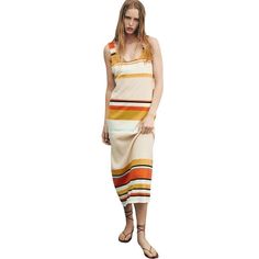 New With Tags. No Stains Or Flaws. Pics To See The Beautiful Bright Colors. Zara Orange Cream Striped Boho Sleeveless Summer Maxi Dress Sz M Nwt Chic Orange Sundress For Beach Season, Apricot Maxi Dress For Summer Beach, Summer Apricot Maxi Dress For Beach, Apricot Sundress For Beach And Summer, Casual Apricot Maxi Dress For Summer, Apricot Sleeveless Maxi Dress For Beach, Sleeveless Apricot Maxi Dress For Beach, Chic Orange Sleeveless Dress For Vacation, Orange Sleeveless Dress For Beach Vacation