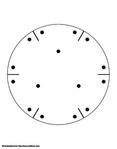 a drawing of a clock with numbers on it