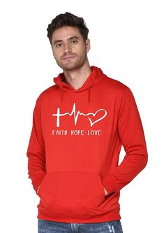 Material: 100% COTTON -Best suitable for winter season, cool places, inner fleece material keep you WARM -High Quality PRINT which lays down soft, durable, full color spectrum prints that last forever Hoodie Graphic, More Sleep, Hoodie For Men, Faith Hope Love, Hope Love