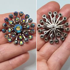 Original 1940s/50s Vintage Sparkle Mid Century Paste Starburst - Etsy Paste Jewelry, Antique Booth Ideas, Juliana Jewelry, Jewelry Knowledge