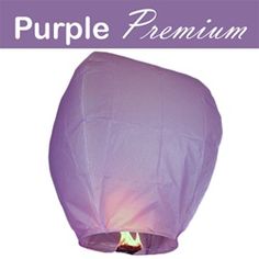 the purple paper lantern has six lights on it, and is also available for purchase