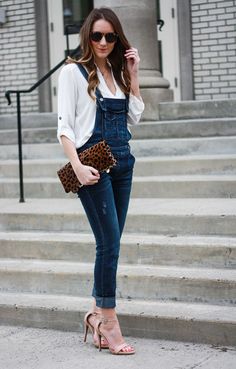 Overalls: Free People (Brady wash) // Top: Lush , just bought this one // Shoes: Similar , more heeled sandal options here // N... Overalls Winter, Overalls Jeans, Fantastic Fashion, Denim Jumpsuits, 40 Fashion Women, Early Fall Outfits, Overall Outfit, Overalls Outfit, Honeymoon Outfits