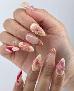 Jellyfish Nails, Fish Nails, Small Nails, 3d Flower Nails, Chrome Nails Designs, Nails Salon, Nail Ring