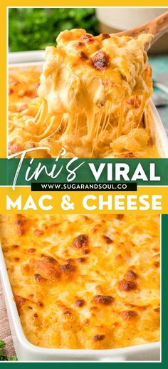 macaroni and cheese in a casserole dish