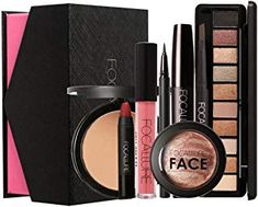 Fullkang FOCALLURE Makeup Set Eye Shadow Eyeliner Mascara Lipstick Powder Metal Lip Gloss Blush Fashion Makeup (A #) #makeup Eye Shadow Eyeliner, Makeup Hairband, Hair Product Organization, Shadow Eyeliner, Makeup Organization Vanity, Makeup Tutorial Video, Indian Makeup, Makeup Looks For Brown Eyes, Makeup Box