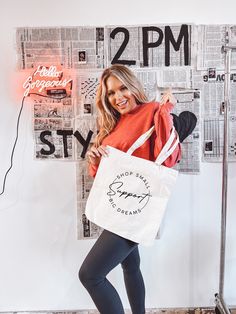 Available in Two Sizes for all of those Small Business Needs. These Canvas Totes Pack a Statement! Small Business Needs, Canvas Totes, Big Dreams, Business Needs, Fashion App, Small Business Owner, Small Shop, Large Bags, Business Owner