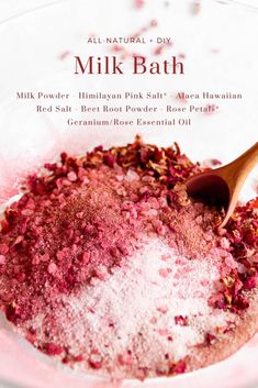 Herbal Bath Recipes, Bath Salts Diy Recipes, Milk Bath Recipe, Bath Soak Recipe, Bath Salts Recipe, Bath Salts Diy, Bath Recipes, Herbal Bath, No Salt Recipes