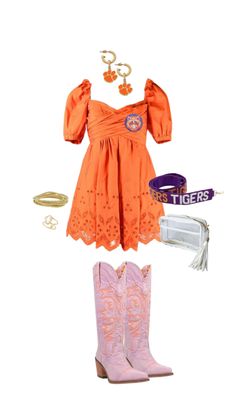 Outfit Inspo Purple, Clemson Gameday, College Football Outfits, Football Outfit, Rush Week