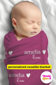 OMG this personalized swaddle blanket is SUCH A GREAT GIFT for a new mom or baby shower! I love how sweet and also how useful -- especially while your little taco is still in the hospital. This just seems INCREDIBLE! Will be my go-to baby shower gift. I don't even have to know the date the baby will be born. I could also just say baby Smith if I only know the last name. This is such a WIN! Baby Pink Clothes, Personalized Swaddle Blanket, Personalized Swaddle, Blanket Kids, Pink Clothes, Kids Blanket, Baby Girl Blanket