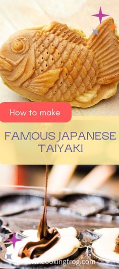 how to make famous japanese desserts in the form of fish with chocolate icing