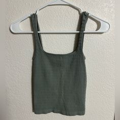 Color Is Like An Army Green. Looks Brand New, No Flaws! Super Cute And Comfy Fitted Tank. Feel Free To Make An Offer!! Green Everyday Tank Top With Tank Straps, Everyday Green Tank Top, Green Everyday Tank Top, Summer Seamless Green Tank Top, Green Summer Tank Top With Built-in Bra, Free People Tops, Army Green, Free People, Super Cute