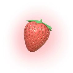 Strawberry Emoji, Strawberry Pfp, Strawberry Icon, Editing Overlays, Sanrio Stickers, 3d Strawberry, Highlight Ig, Red Aura, Y2k Pfp