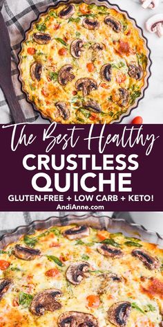 the best healthy crustless quiche recipe with cheese and vegetables