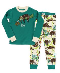 PRICES MAY VARY. COZY TWO-PIECE PAJAMAS: This shirt and pants combo is perfect for bedtime. With long sleeves, these sloths pajamas will help your child stay warm on chilly nights. Get these jammies for your little today! FUN PRINTS & DESIGNS: Everyone is sure to love these cute matching kids' pajamas. Pick from several different styles. Many of these pajama sets feature a funny phrase that will make kids laugh. SOFT MATERIAL: These pj's for kids are made from 100% premium cotton, making them su Grinch Pajamas, Boys Pjs, Animal Pajamas, Night Pajama, Comfy Clothing, Matching Pjs, Kids Laughing, Girls Sleepwear, Cute Pajamas