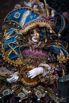 Steampunk Character, Pierrot Clown, Venice Mask, Venetian Carnival