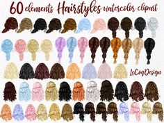 Hair Clipart, Fashion Clipart, Short Wedding Hair, Black Men Hairstyles, Girl Clipart, Long Hair Girl, Boy Hairstyles, Doodle Drawings, Mens Hairstyles