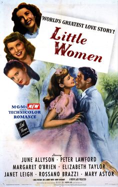 a movie poster for the film little women with two men and a woman kissing each other