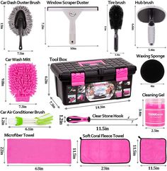 the contents of a car washer and other cleaning products are shown in this diagram