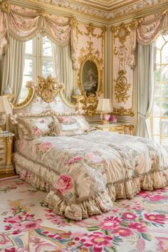 Dango Clannad, Royal Luxury Bedroom Design, Spa Bathrooms, Clannad After Story, Royal Room, Fancy Bedroom, Anime Pregnant, Royal Bedroom, Layered Bedding