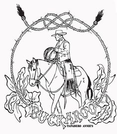 an image of a man riding on the back of a horse with a lasso