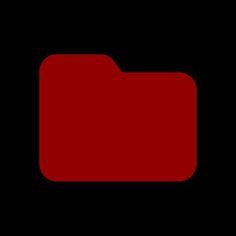 a red folder icon on a black background