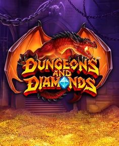 Dungeons and Diamonds Slot Coin Logo, Fantasy Heroes, Top Photographers, Dragon Games, World Of Fantasy, Title Design