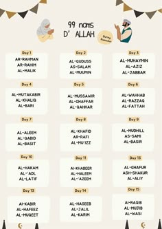 an arabic language poster with the names of different languages and their meanings in gold, white and