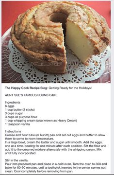 the recipe for a pie is shown in an email box, and it has been cut into