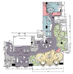 the floor plan for an office building