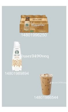 starbucks coffee drinks are shown in this graphic