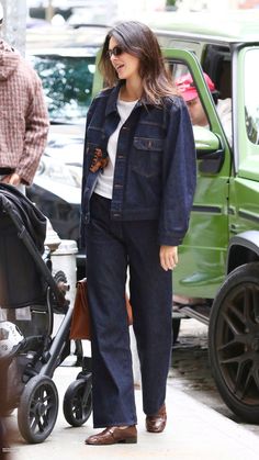 Kendall Jenner Denim Outfit, Outfit Inspo Kendall Jenner, Kendall Jenner Recent Outfits, Fall Outfits Kendall Jenner, Kendall Jenner Autumn Style, Kendall Jenner Fall Style, Kendall Fall Outfits, Kendall Jenner 2024 Street Style, Fall Model Off Duty Outfits