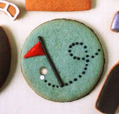 a clock made out of felt and some scissors