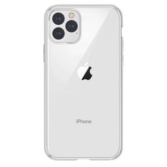 an iphone case that is clear and has two buttons on the front, one for the camera