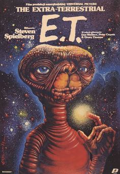 an advertisement for the movie, e t