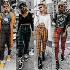 Grunge Style Outfits, Women Fashion Edgy, Hipster Outfits, Outfit Trends, Pinterest Fashion, Black Women Fashion, Outfits Fashion