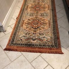 2'3"x7' Runner Floral Woven Accent Rug Green/red - Threshold™ : Target Area Rug In Bathroom, Rug In Bathroom, Fall Runner, Bathroom Runner, Camping Van, Better Homes And Garden, Rug Green, Boho Bathroom, Persian Style